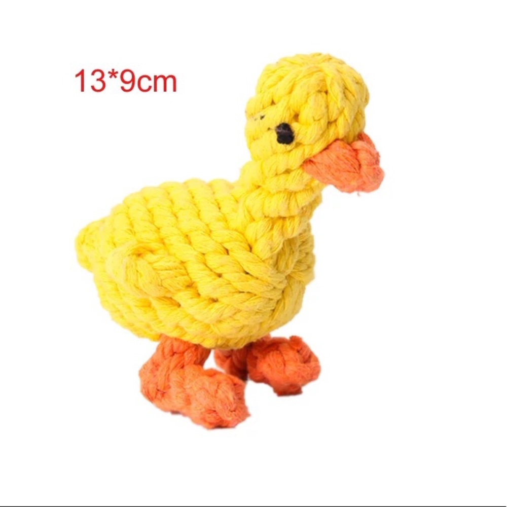 🎉HP Dog rope toy cute bite resistant cotton pet